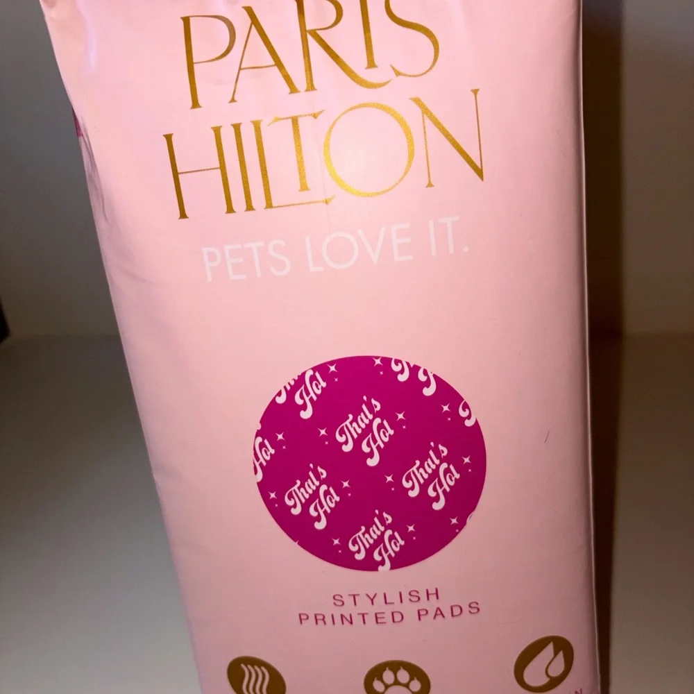 Paris Hilton Pink & Gold Stylish Printed Pads